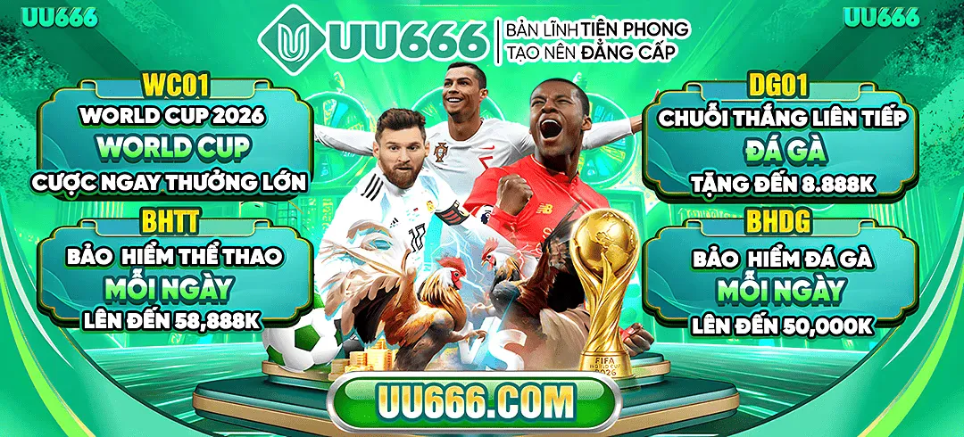Sảnh game UU666 World Cup 2026 cược ngay thưởng lớn